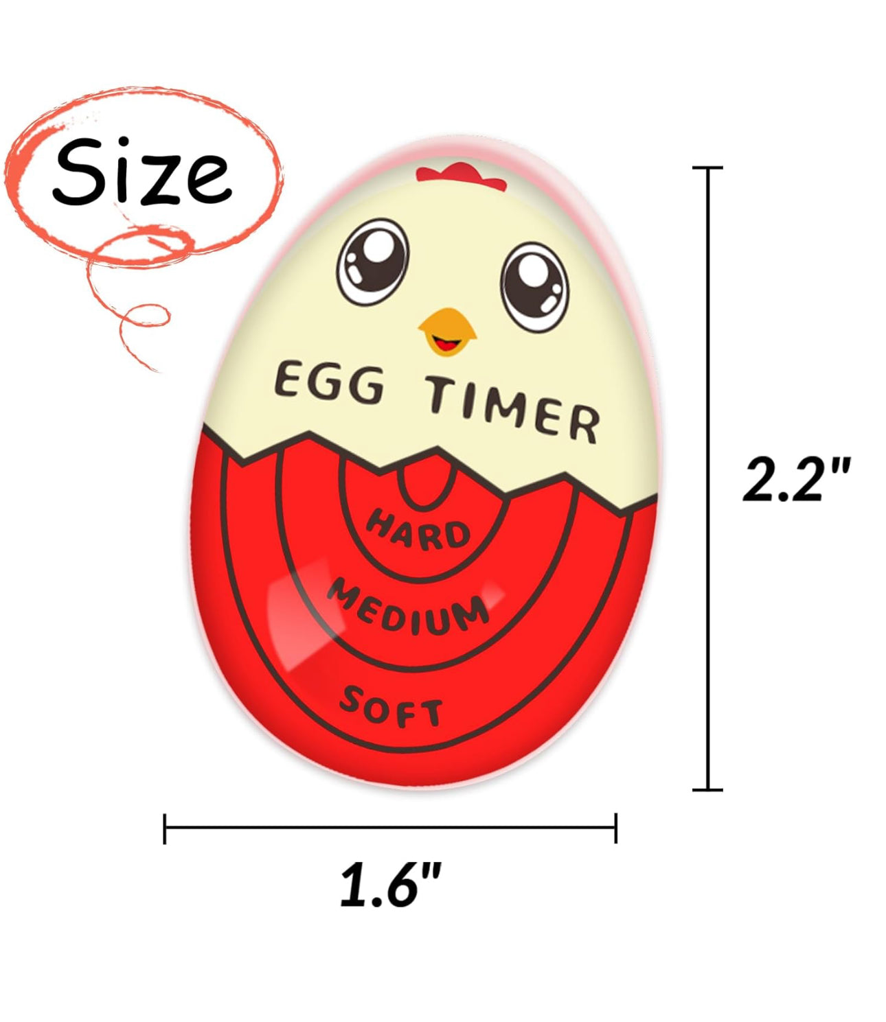 Egg Timer for Boiling Eggs That Changes Color When Done, Blue