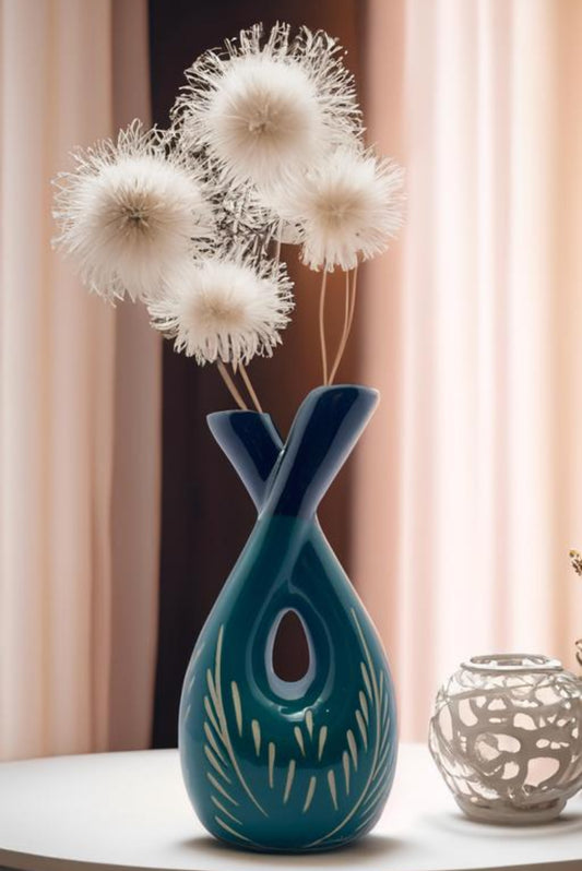 Home Decor Designer Bottle Shape
Ceramic Flower Vase for Home Decor, Office, Kitchen, Dining, Study Table and Gifting | Used as showpiece and decorative item