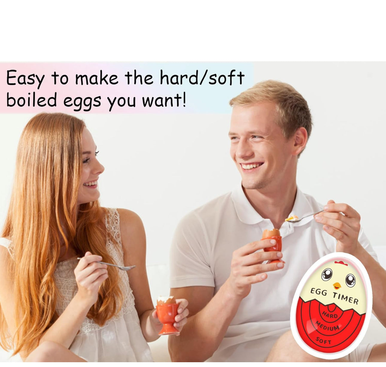 Egg Timer for Boiling Eggs That Changes Color When Done, Blue